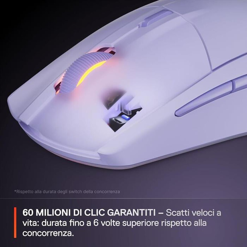 Immagine del prodotto STEELSERIES - Mouse RIVAL 3 WIRELESS GEN 2-Lavanda