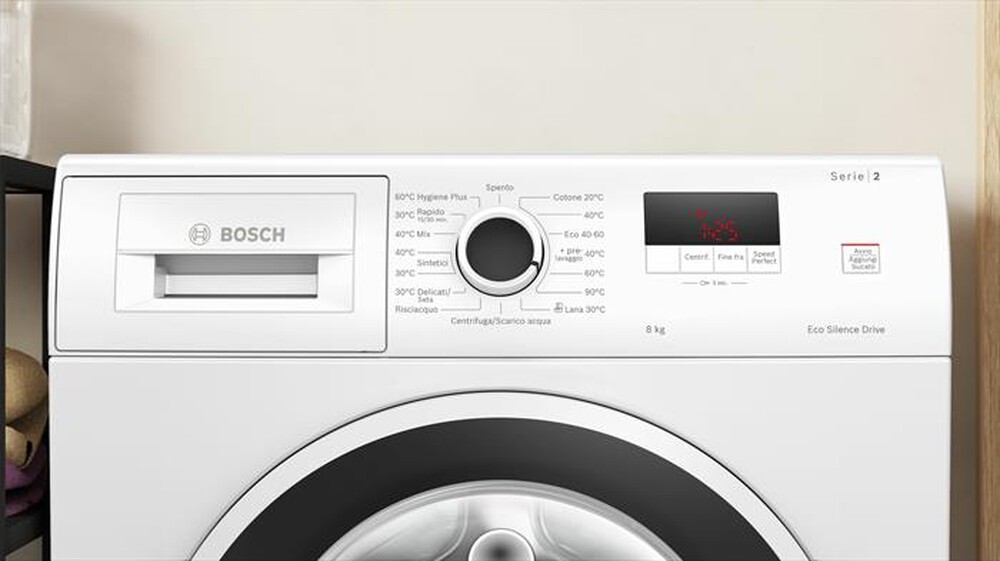 Immagine del prodotto BOSCH - Lavatrice Serie 2 WGE03200IT 8Kg 1200g/m Classe A-Bianco