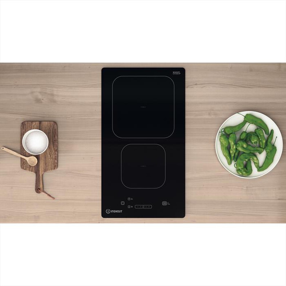 "INDESIT - Piano cottura elettrico IS19Q30NE 28,4 cm-Nero"