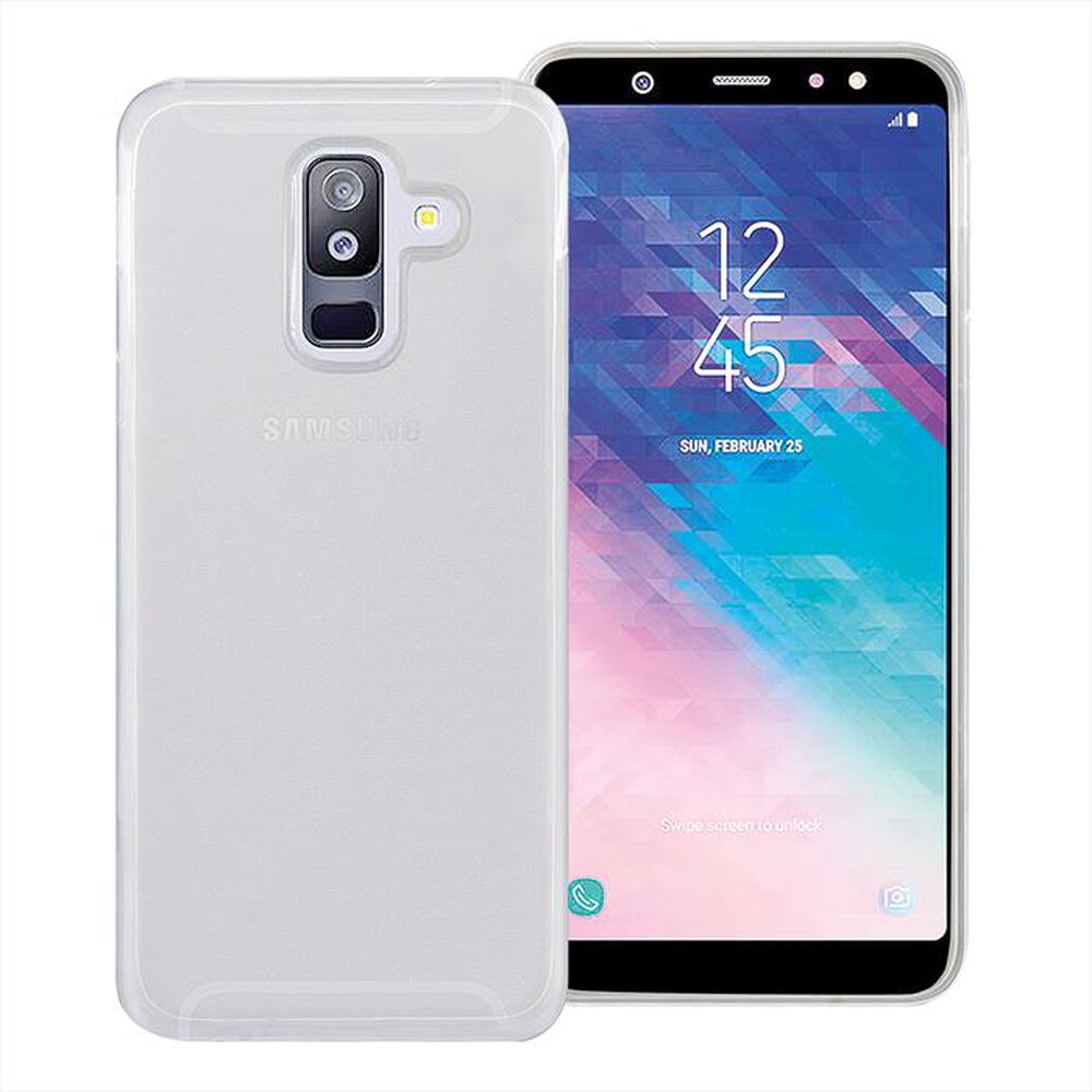 "PHONIX - SA6PGPW Cover GEL GALAXY A6 PLUS-Bianco traslucido"