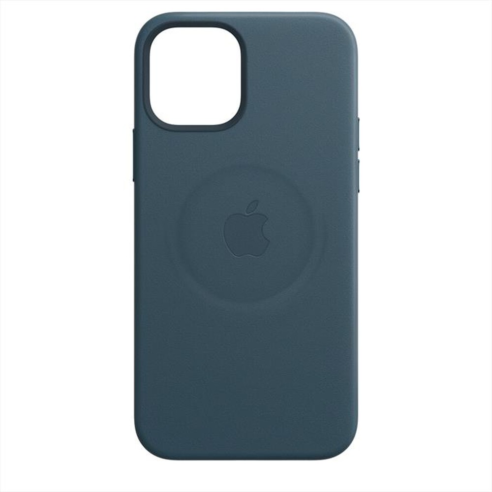 "APPLE - iPhone 12/12 Pro Leather Case with MagSafe-Blu Baltico"