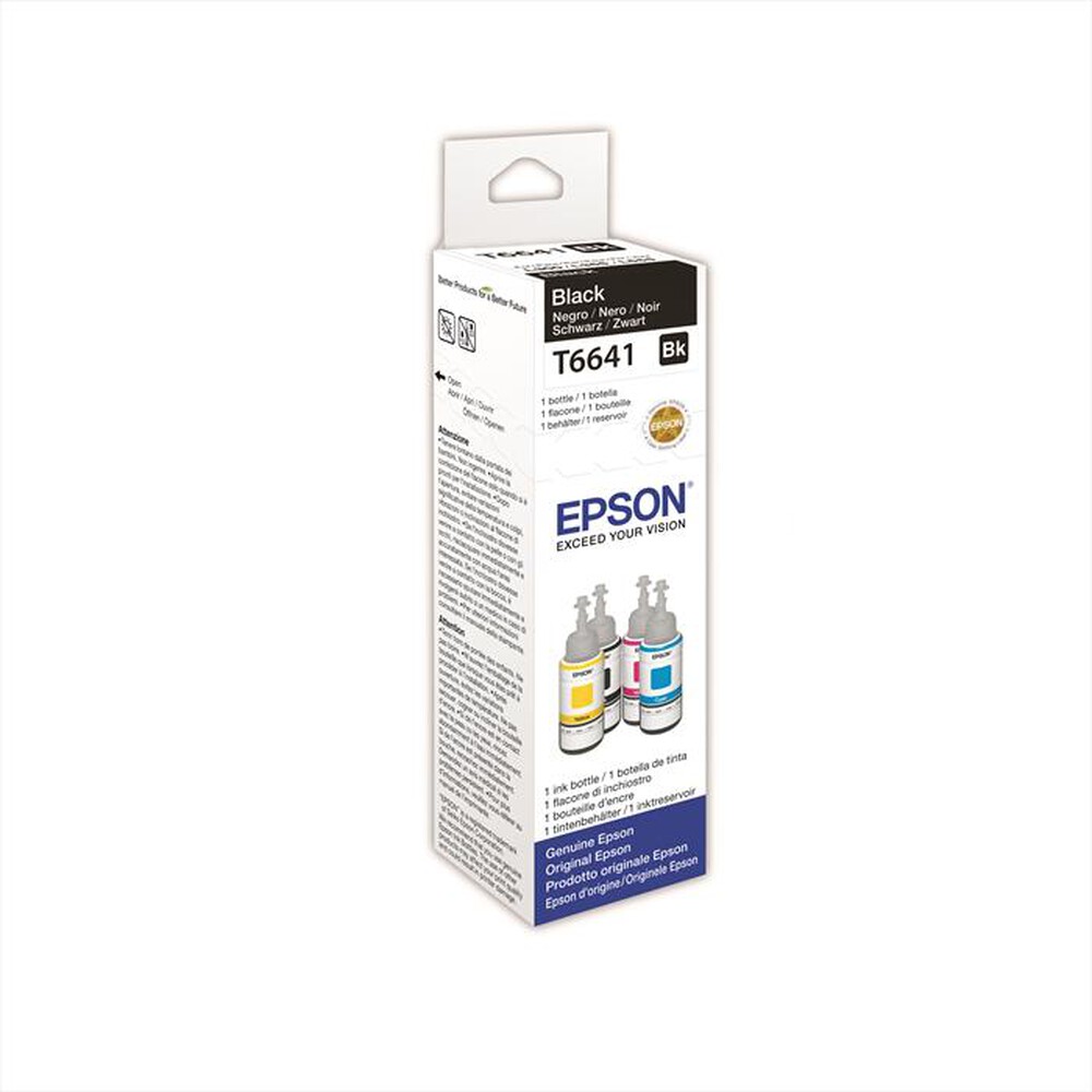 "EPSON - T6641 Black ink bottle 70ml-Nero"