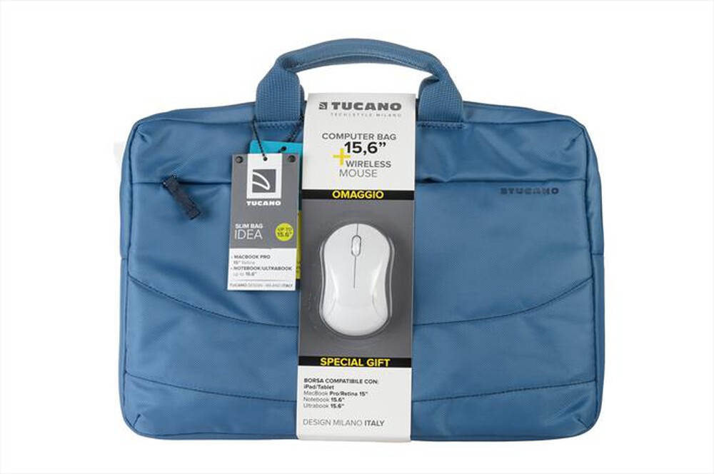 "TUCANO - BORSA IDEA-Azzurro"