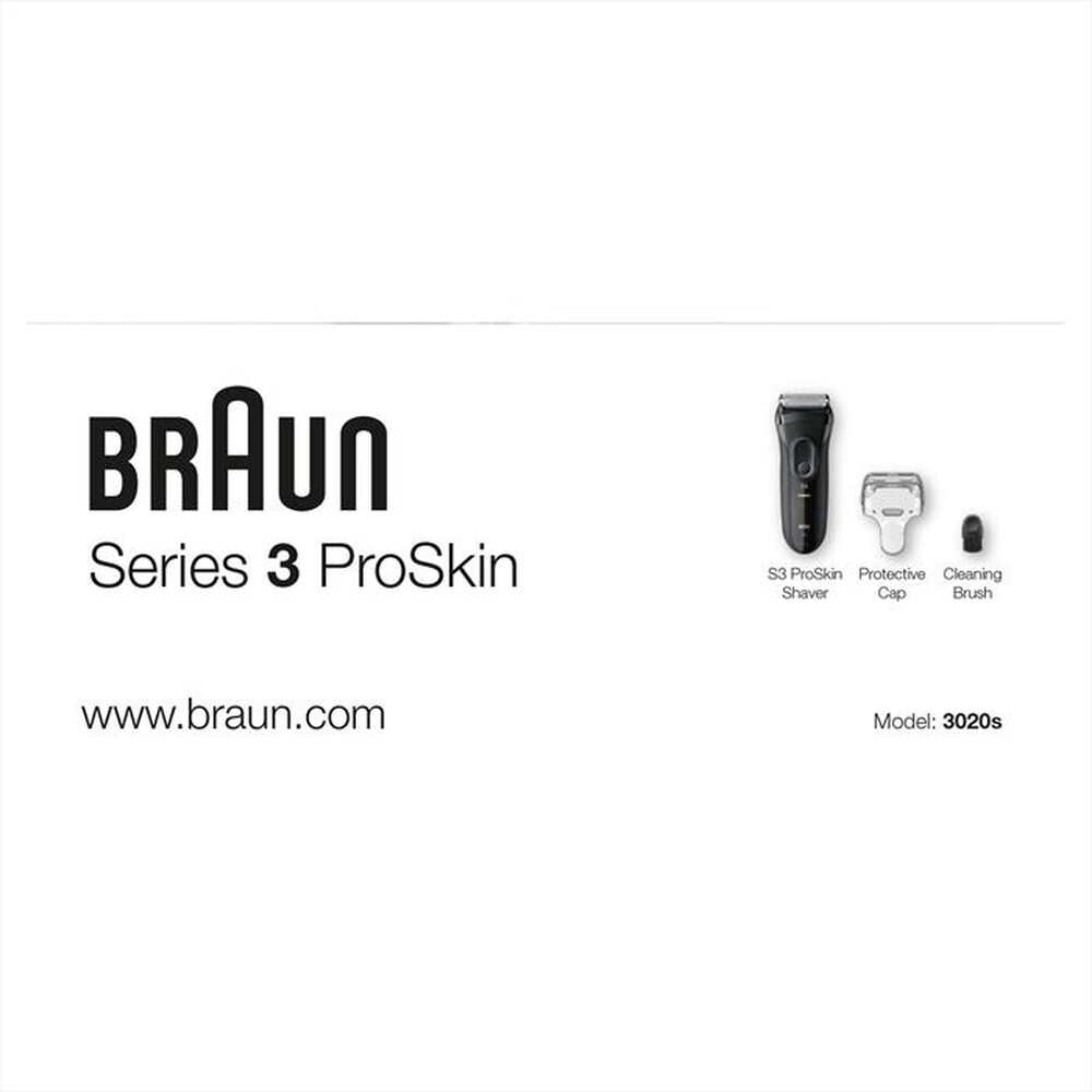 "BRAUN - SERIES 3 PROSKIN 3020S-NERO"