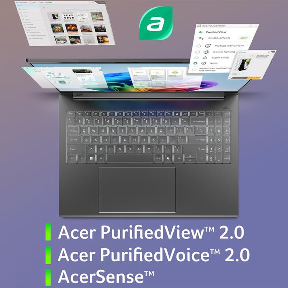 Immagine del prodotto ACER - Notebook ASPIRE 16 AI A16-11M-X8E6-Grigio