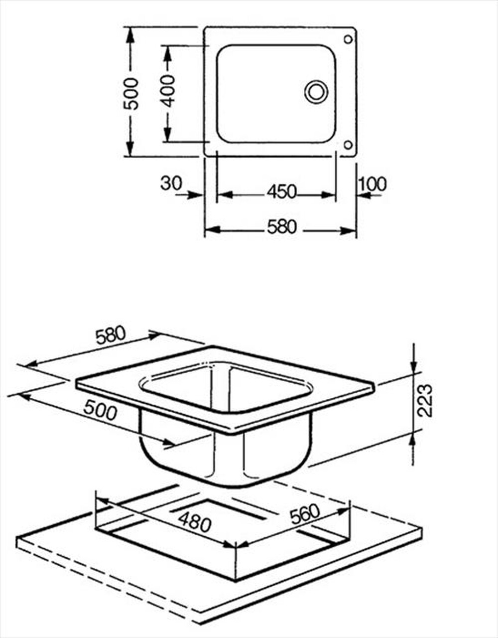 Immagine del prodotto SMEG - Lavello lineare VS45-P3 1 vasche-Acciaio inox