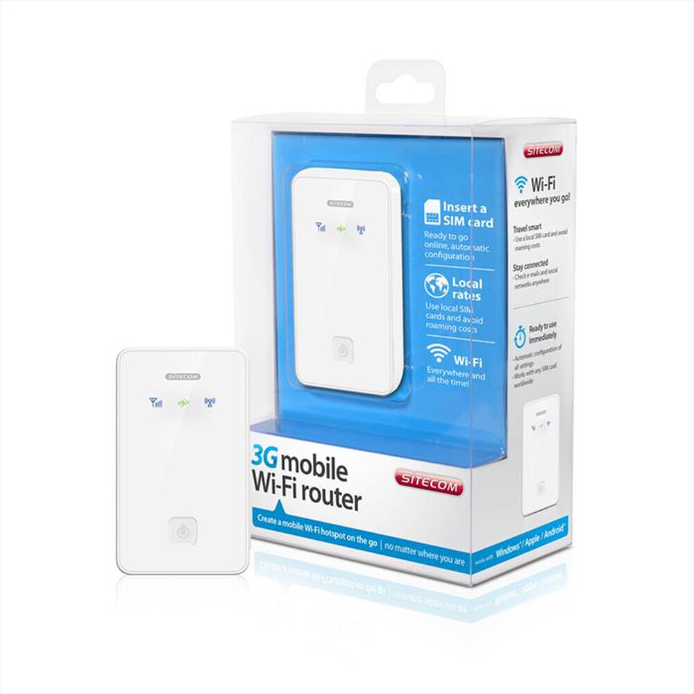 Immagine del prodotto SITECOM - WLM-1000 3G Mobile Wi-Fi Router-Bianco