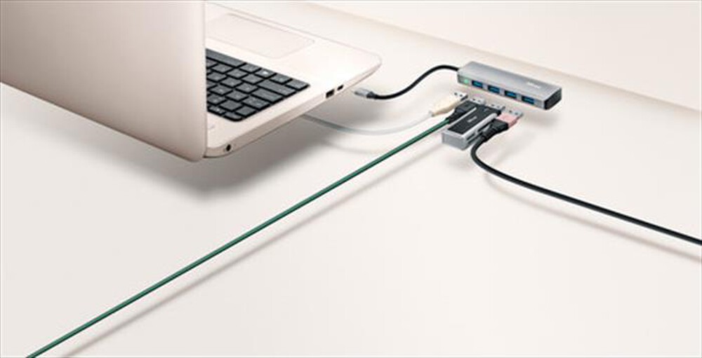 "TRUST - HALYX USB-C 4-PORT USB3.2 HUB-Alluminio"