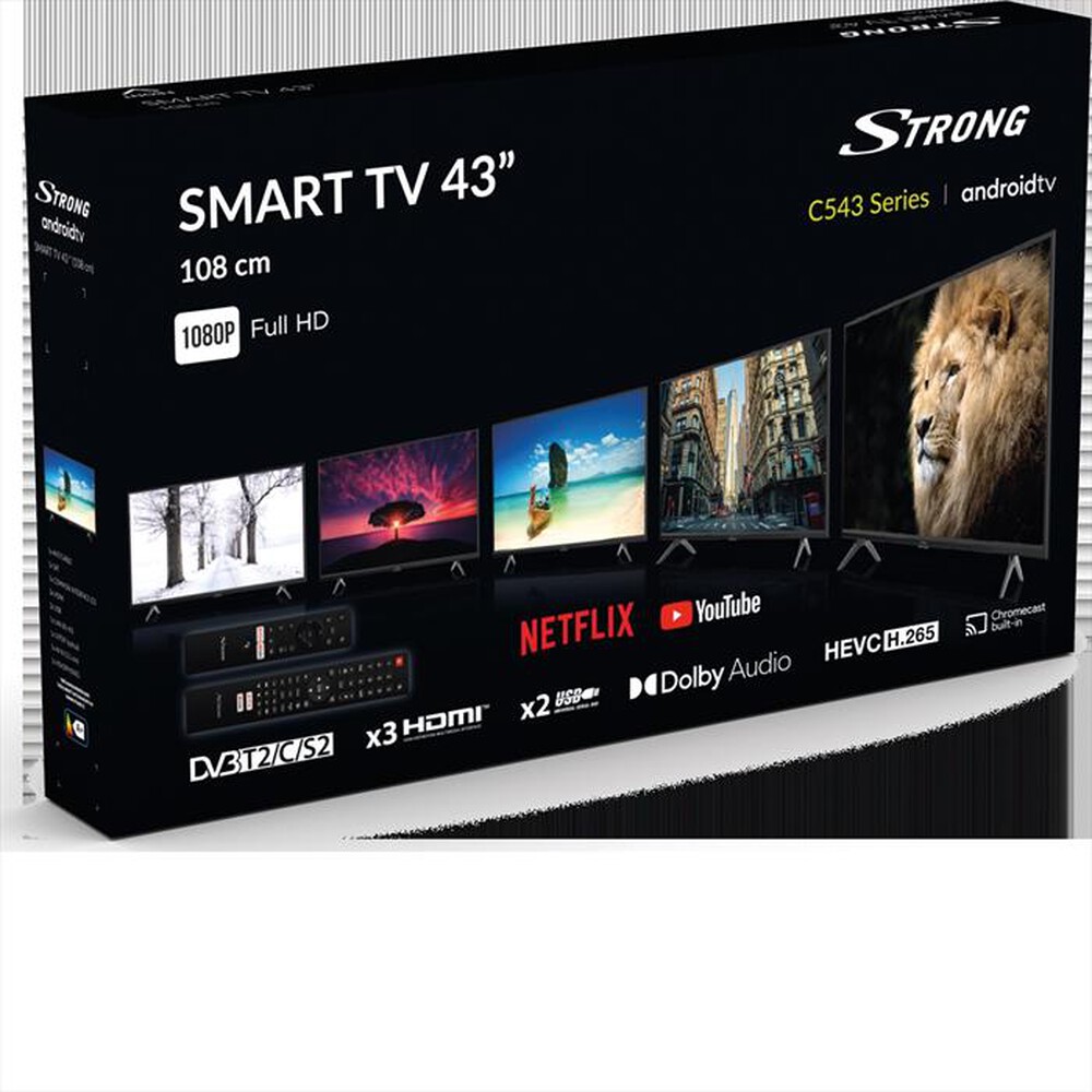 "STRONG - Smart TV FHD Android 43\" Wifi Google ass 43FC5433-nero"