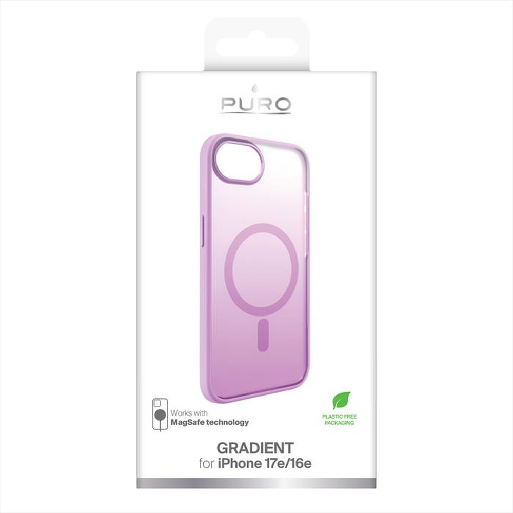 Immagine del prodotto PURO - Cover in TPU+PC "GRADIENT" Magsafe per iPhone 16e-Rosa