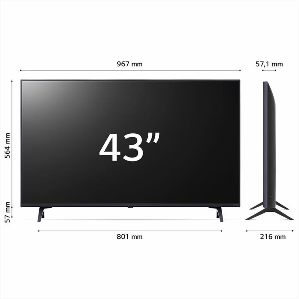 "LG - Smart TV QNED MINI LED Serie 77 4K 43\" 43QNED776RB-Essence Graphite"
