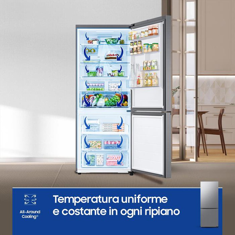 "SAMSUNG - Frigorifero combinato RB50DG602ES9EF Classe E-METAL INOX"