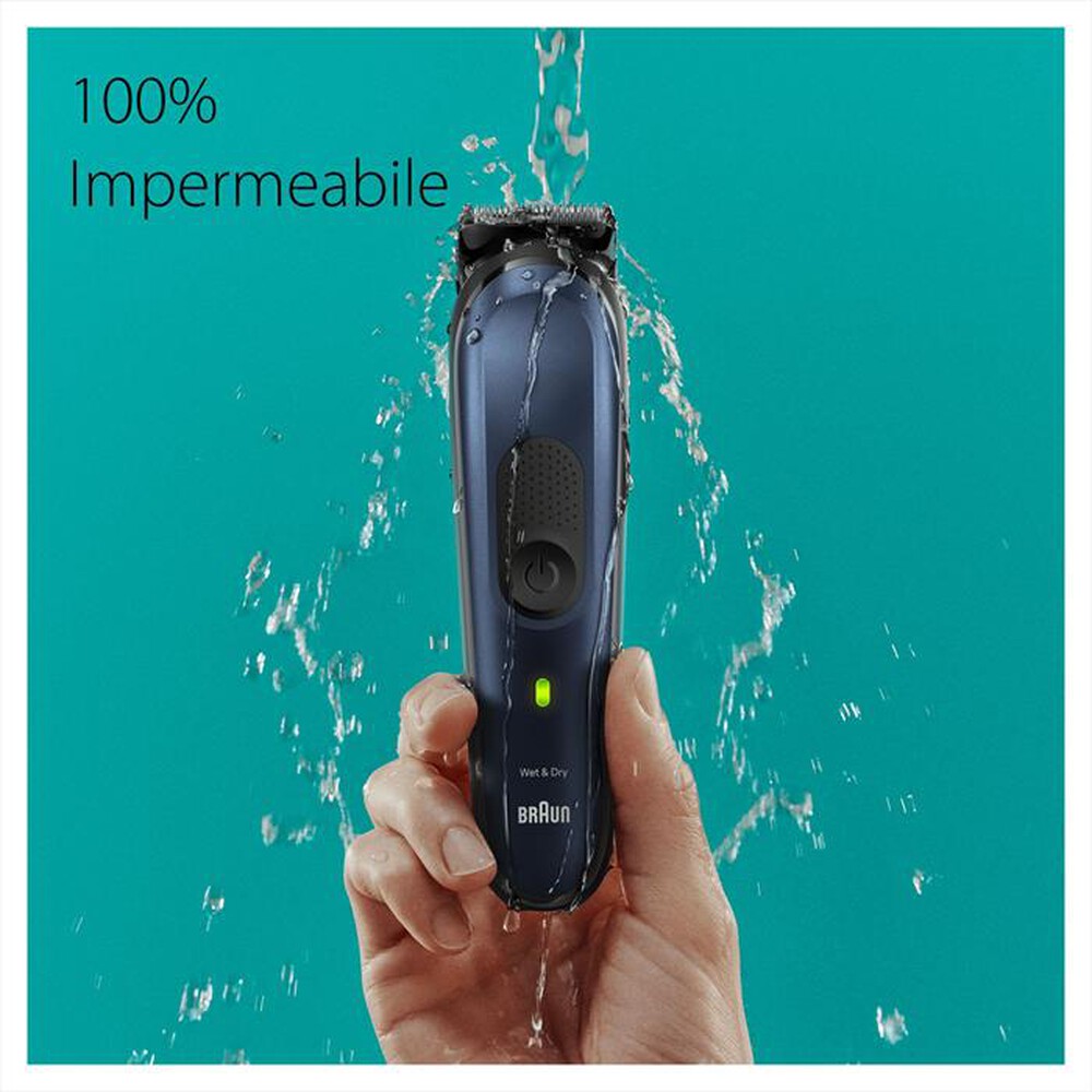 "BRAUN - Regolabarba SERIES 7 MGK7421-Black / Deep Blue"