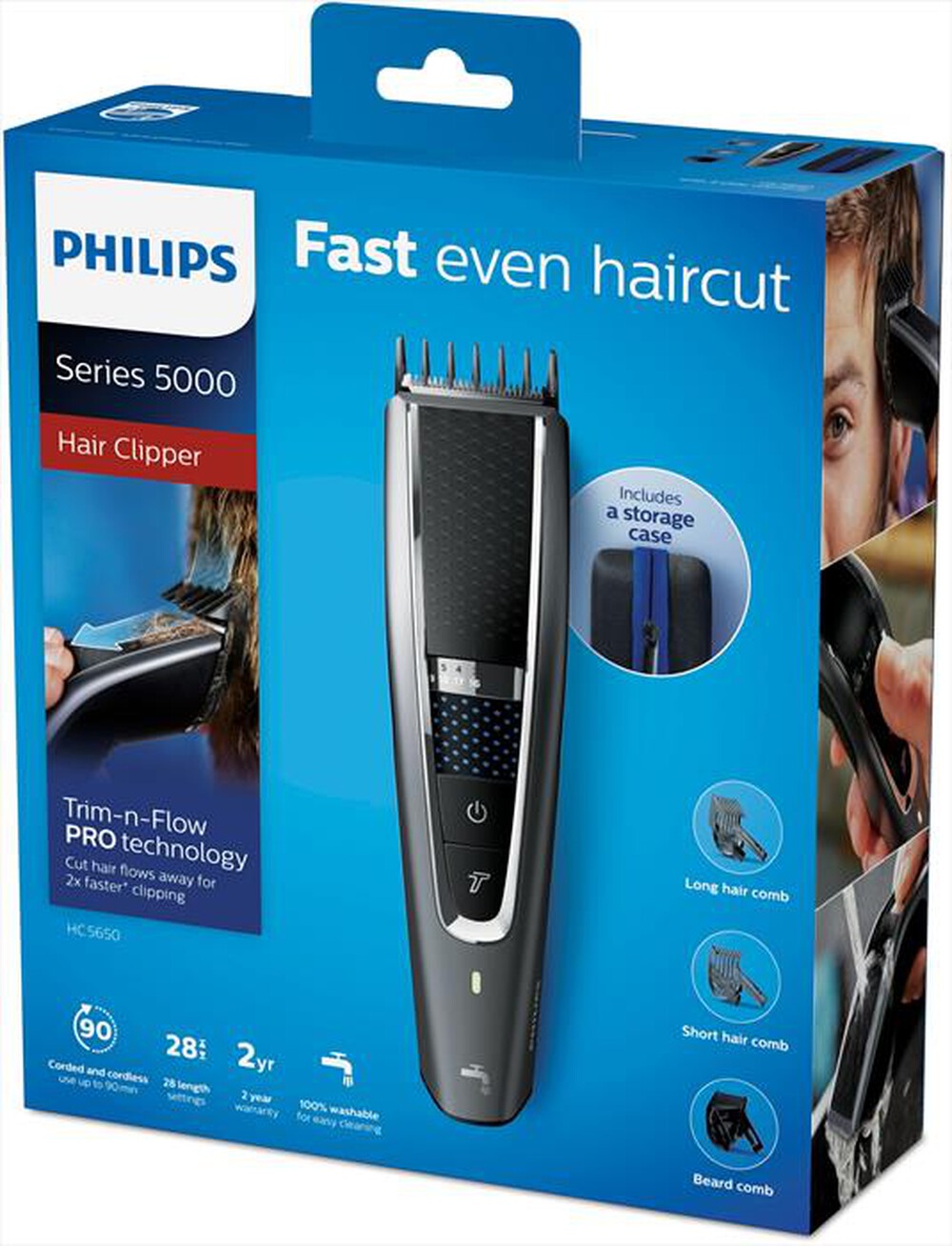 Immagine del prodotto PHILIPS - Regolacapelli Hairclippers 5000 HC5650/15