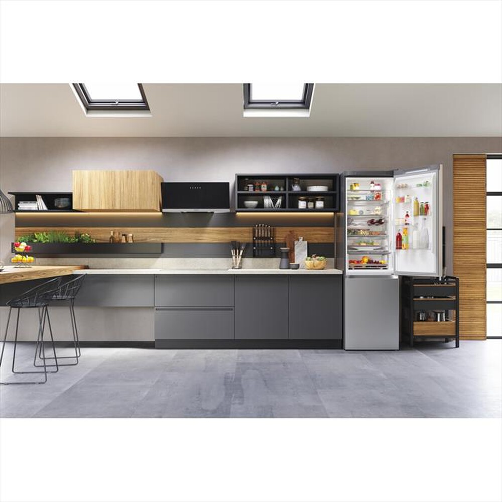"HOTPOINT ARISTON - Frigorifero combinato HAFC9 TT43SX O3 Classe D-Acciaio inossidabile"