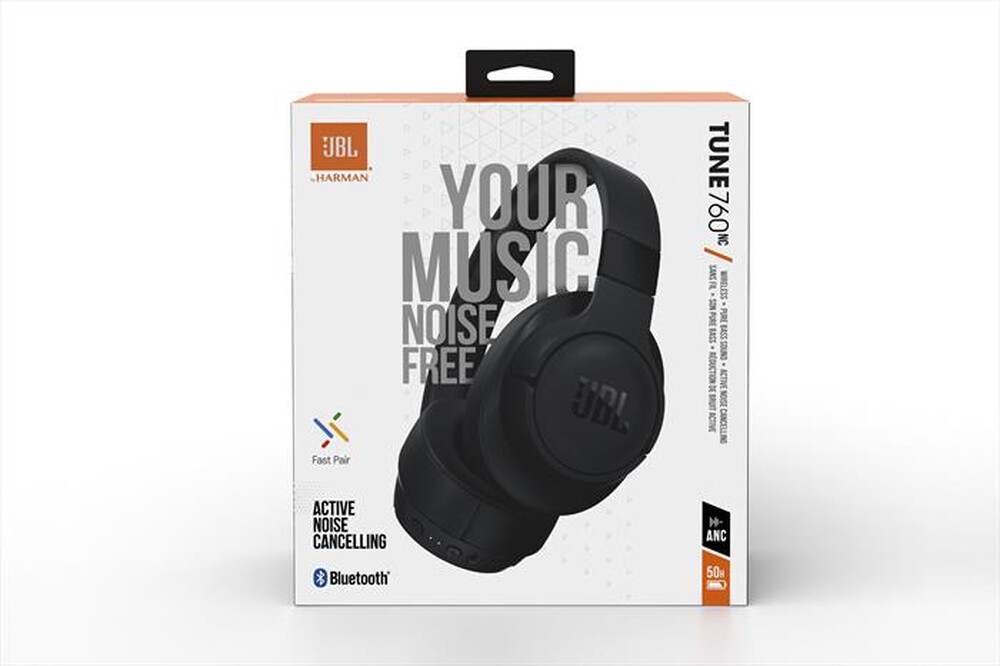 "JBL - Cuffie a padiglione chiuso TUNE 760NC-nero"