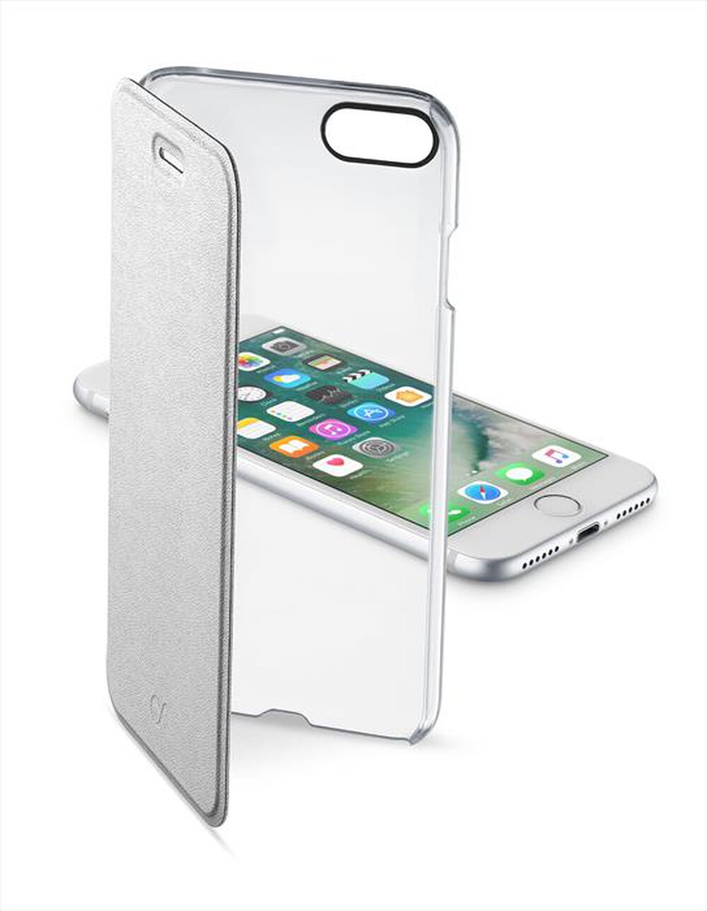 "CELLULARLINE - CLEARBOOKIPH747S-Argento"