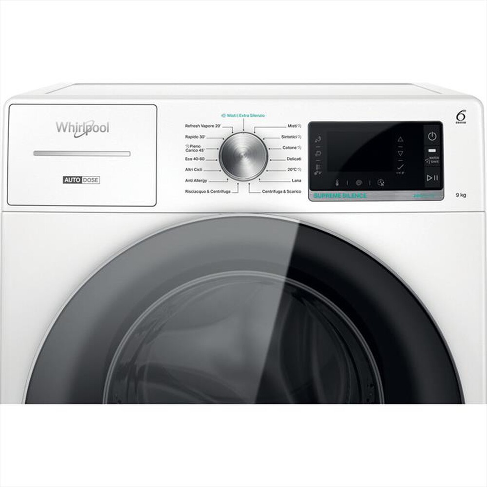 "WHIRLPOOL - Lavatrice SUPREME SILENCE W8 W946WR IT 9 Kg - A-Bianco"