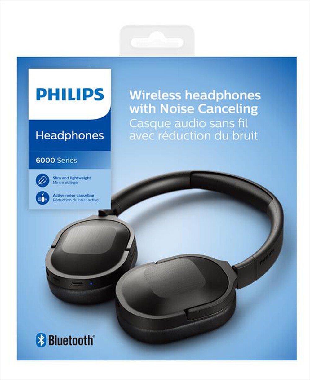 "PHILIPS - Cuffie a padiglione chiuso TAH6506BK/00"