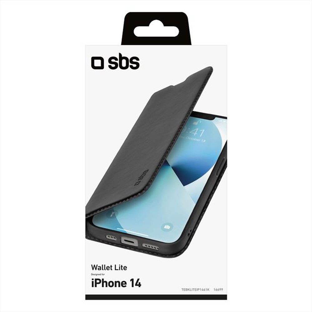 "SBS - Cover TEBKLITEIP1461K per iPhone 14-Nero"