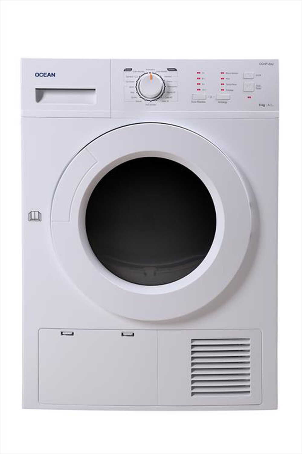 "OCEAN - Lavatrice slim OCLF812E 8 Kg Classe E-Bianco"