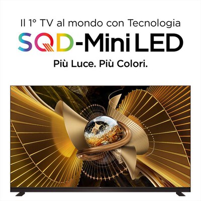 TCL - Smart TV Mini LED 4K 75" 75X11L-Nero, Metallico