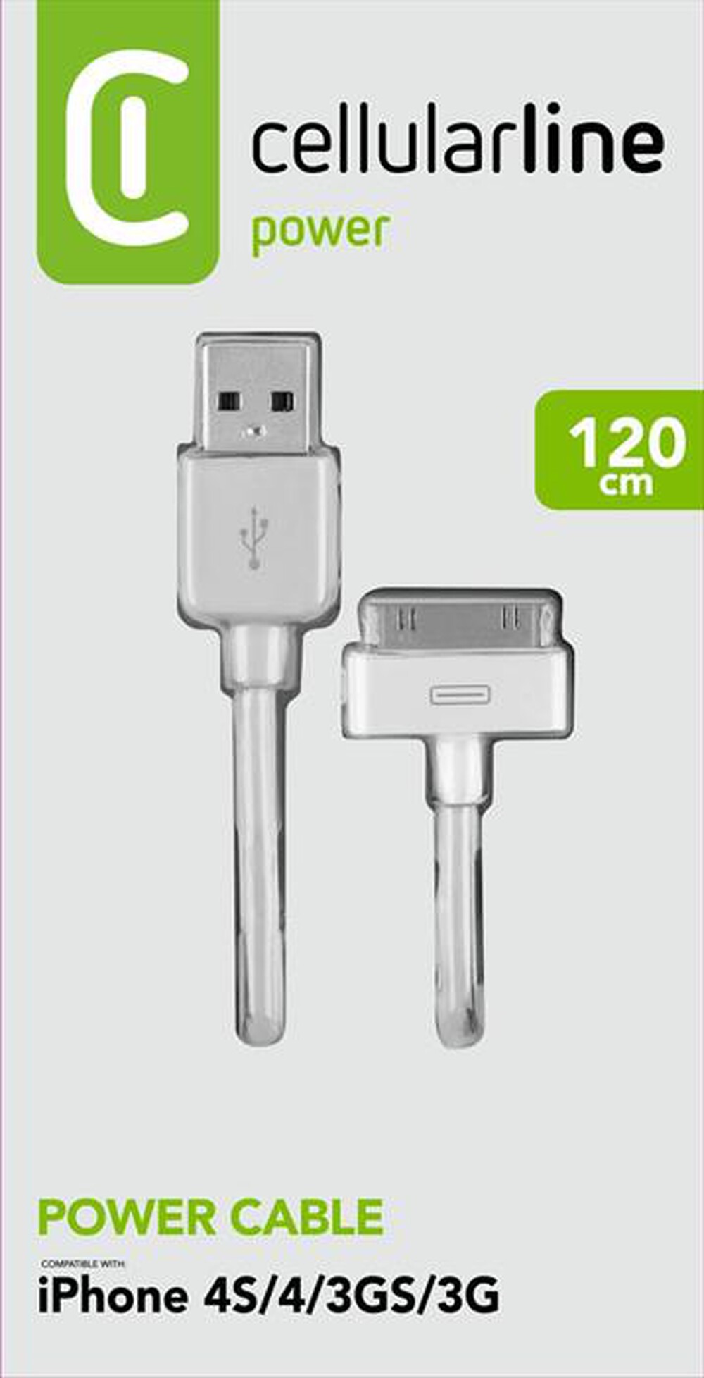 CELLULARLINE - USBDOCKCIPHONE Cavo connettore dock-usb-Bianco