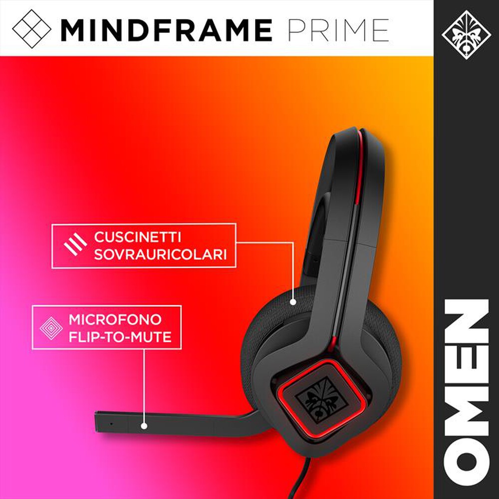 "HP - OMEN BY HP MINDFRAME HEADSET-Nero"