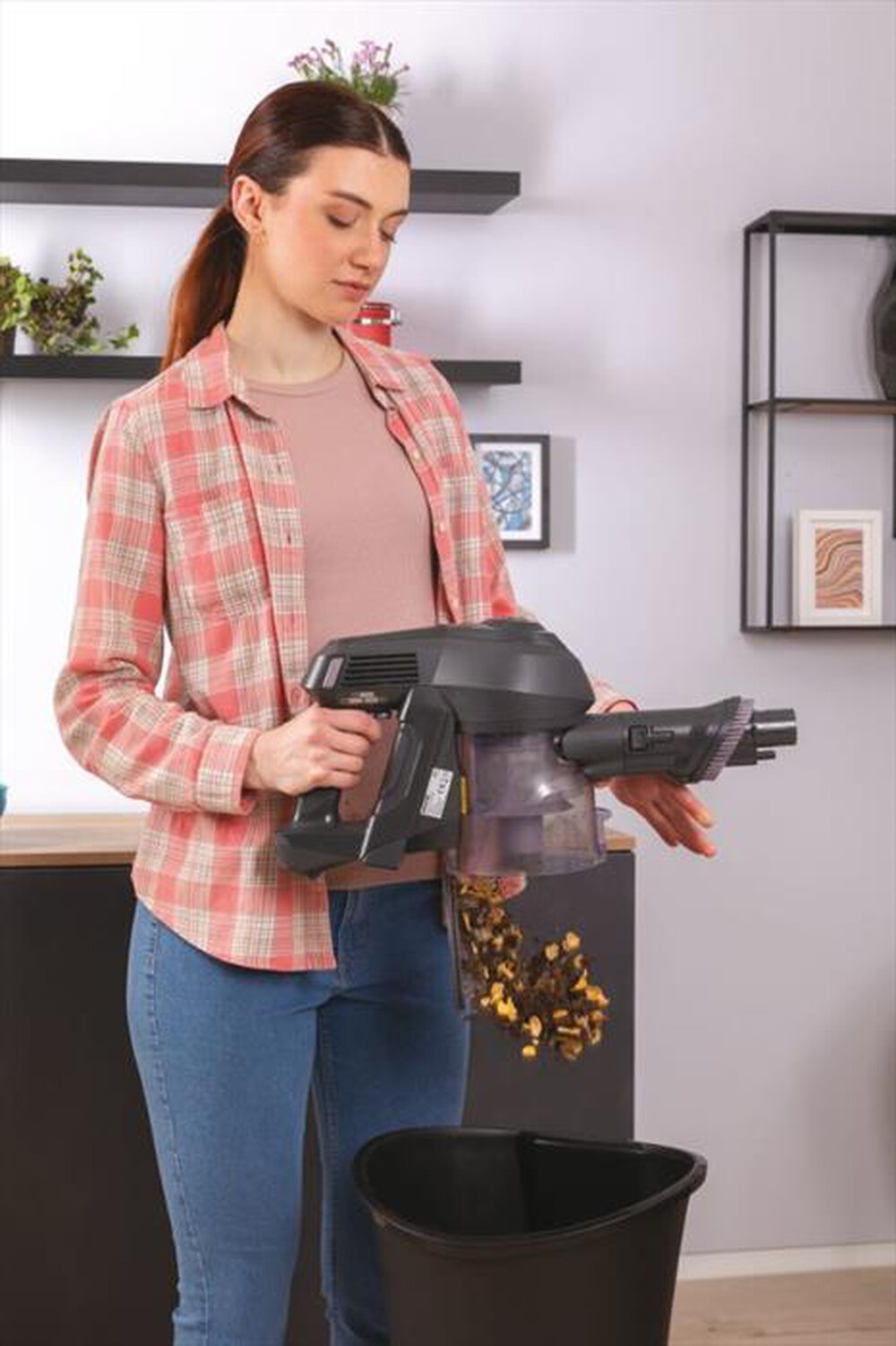 "HOOVER - Scopa elettrica HF103X 011-Titanio"