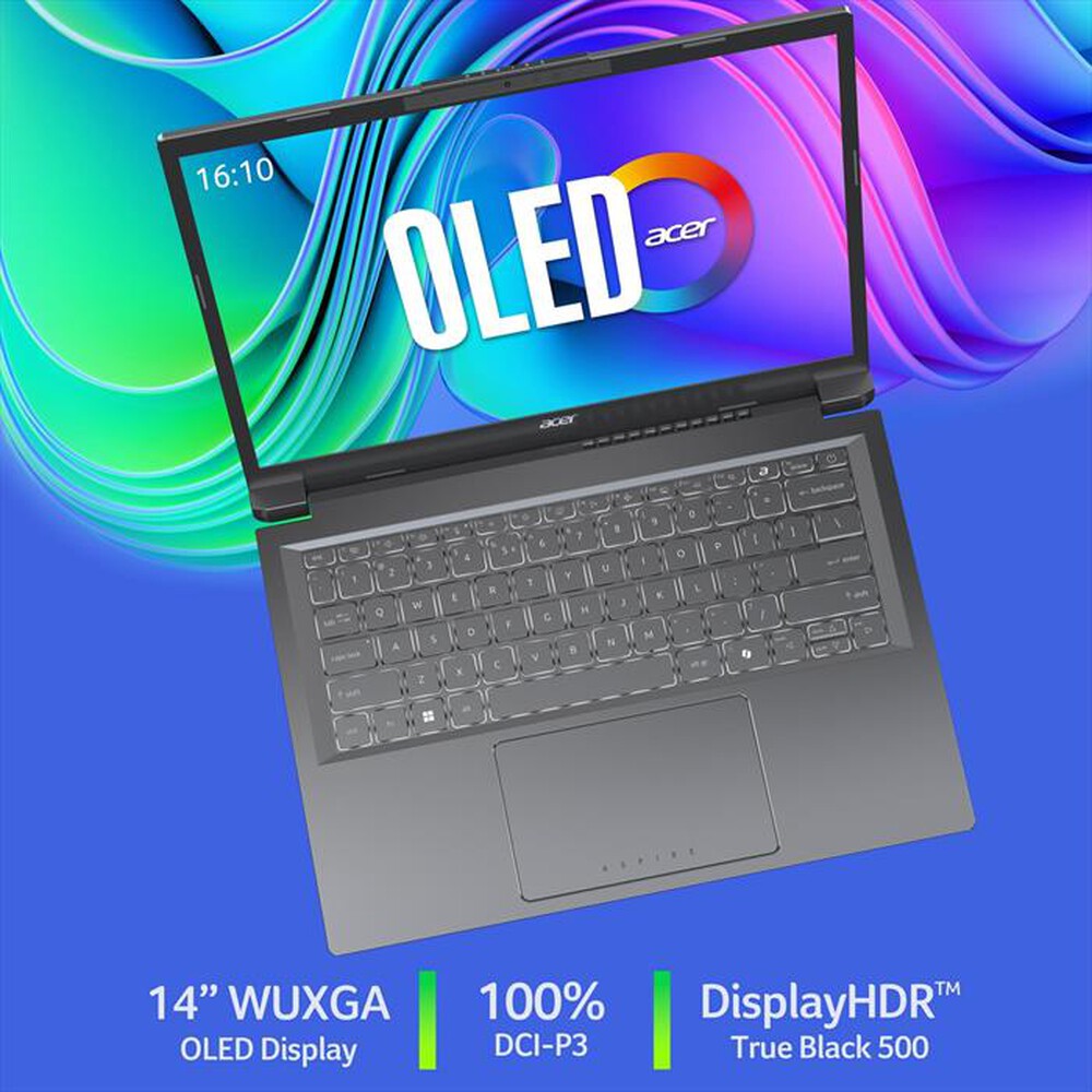 Immagine del prodotto ACER - Notebook ASPIRE 14 AI A14-52M-5067 OLED - Ultra 5-Grigio