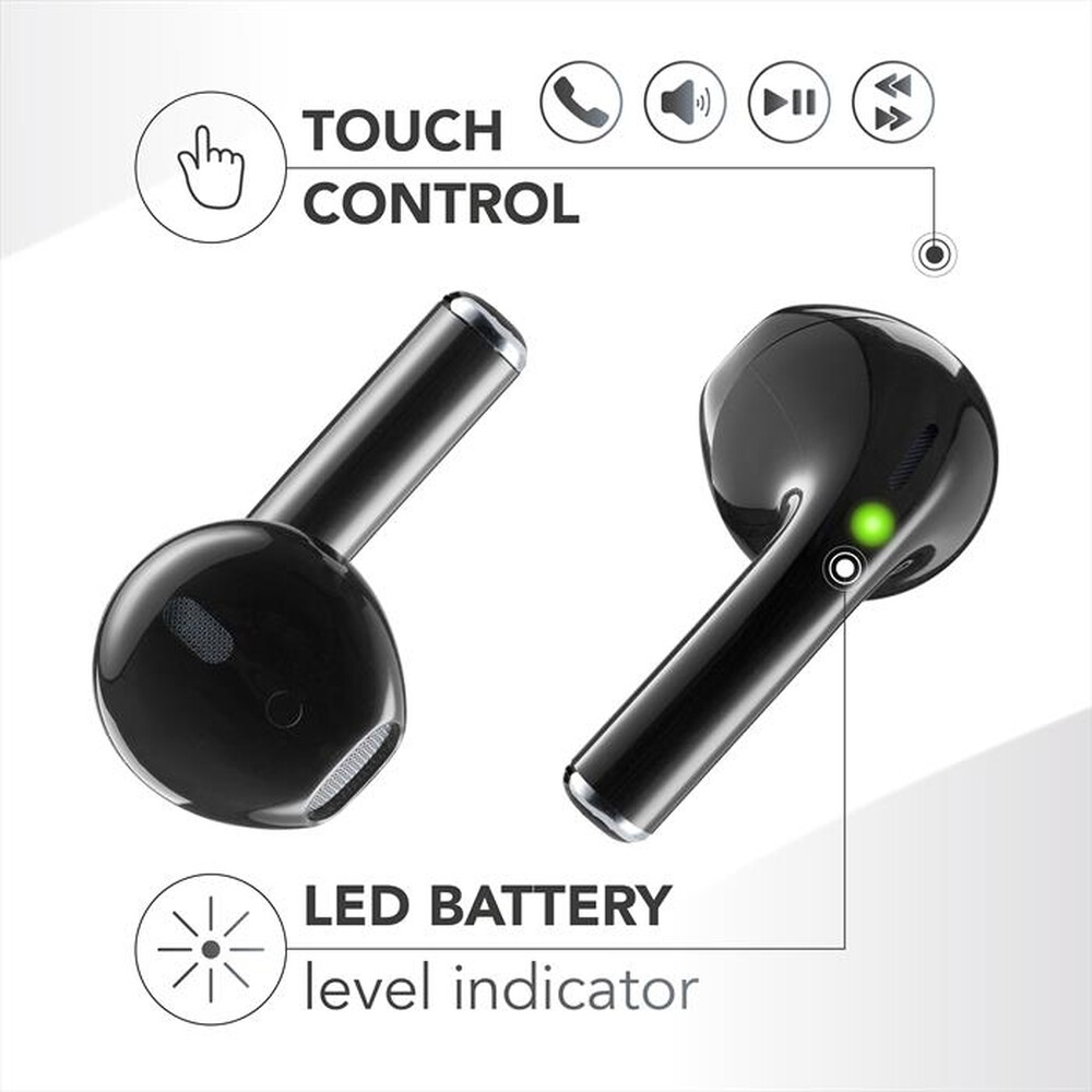 "MUSIC SOUND - AURICOLARI TWS CON DISPLAY LED-Green"