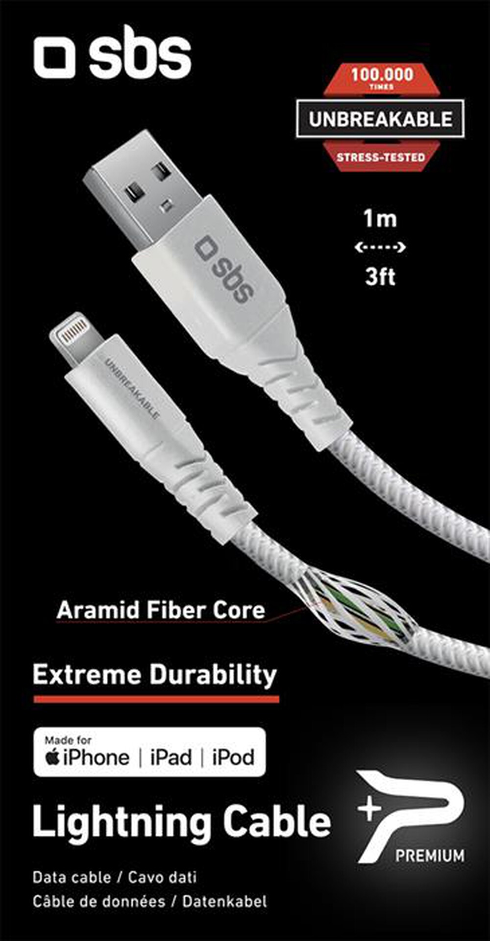 Immagine del prodotto SBS - TECABLEUNKELIGW-bianco