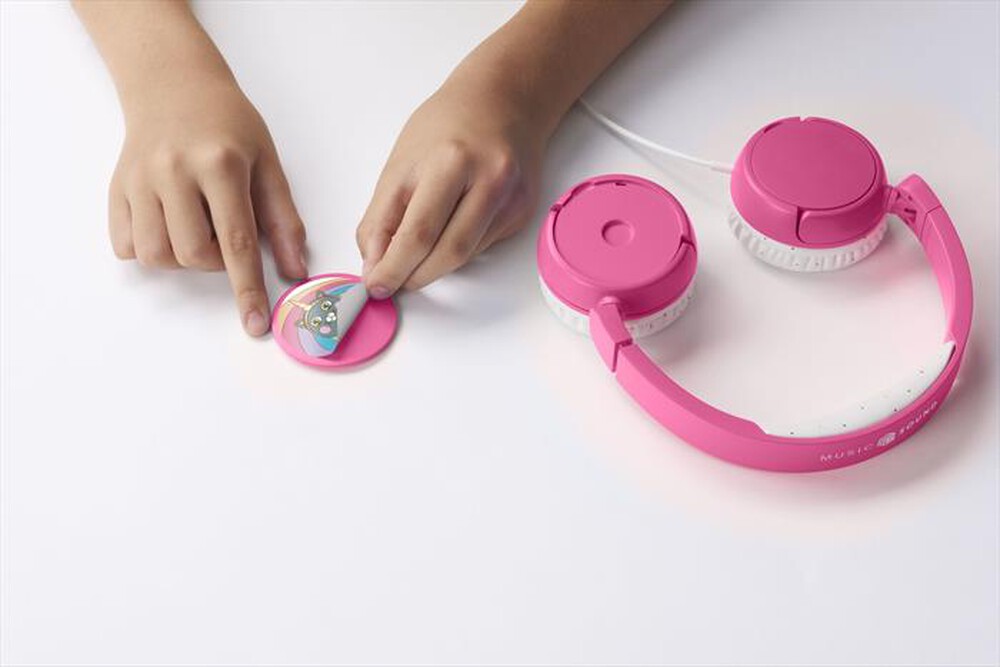 Immagine del prodotto CELLULARLINE - Play Patch Kids Cuffia a filo HEADBMSKIDSP-Rosa