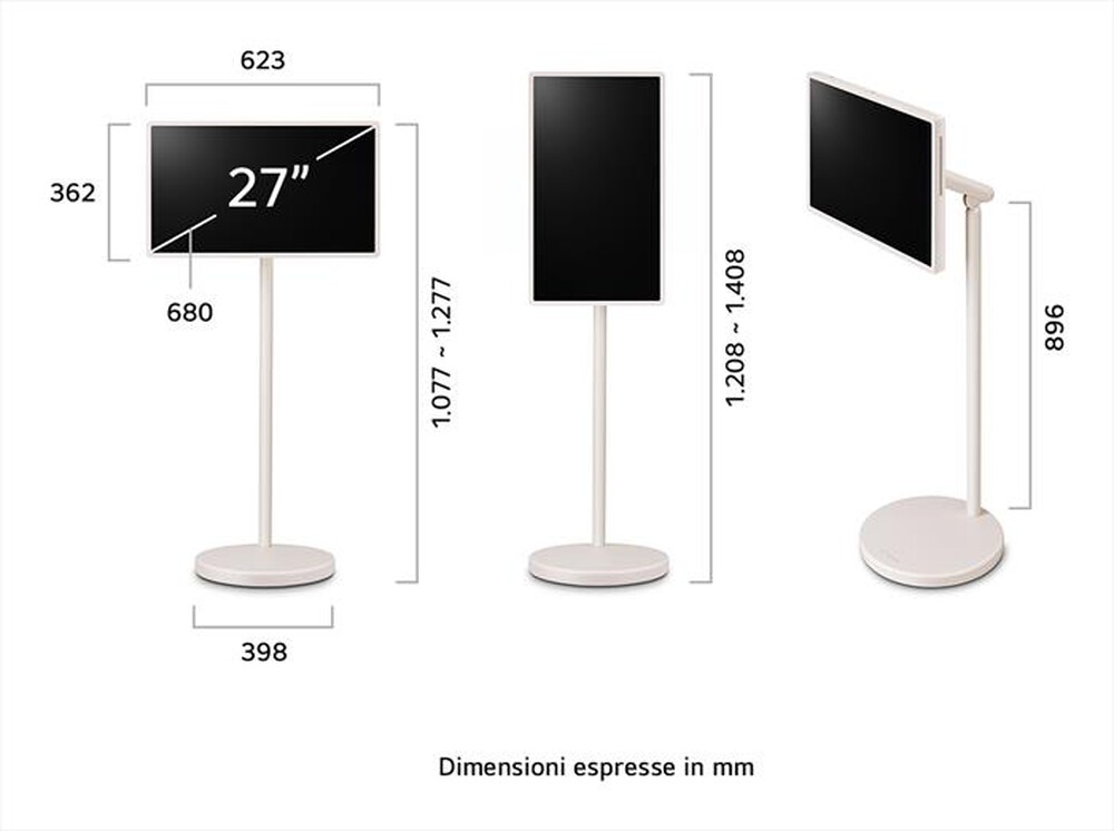 Immagine del prodotto LG - STANBYME 2 27LX6TDGA-Beige