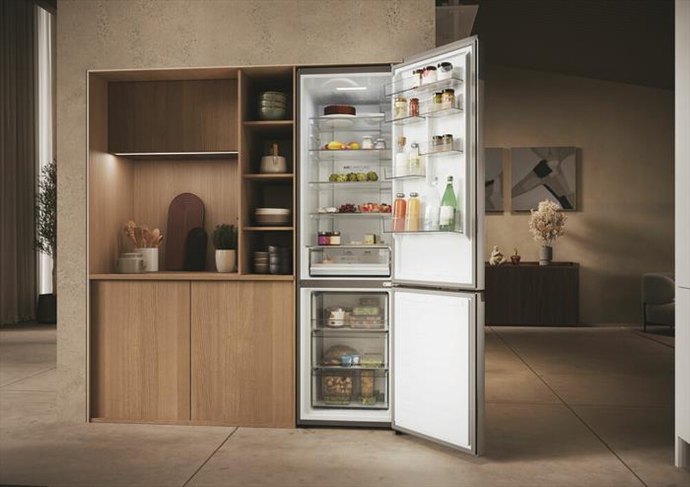 "HAIER - Frigorifero combinato HDPW3620CNPK Classe C 406 lt-Acciaio inossidabile"