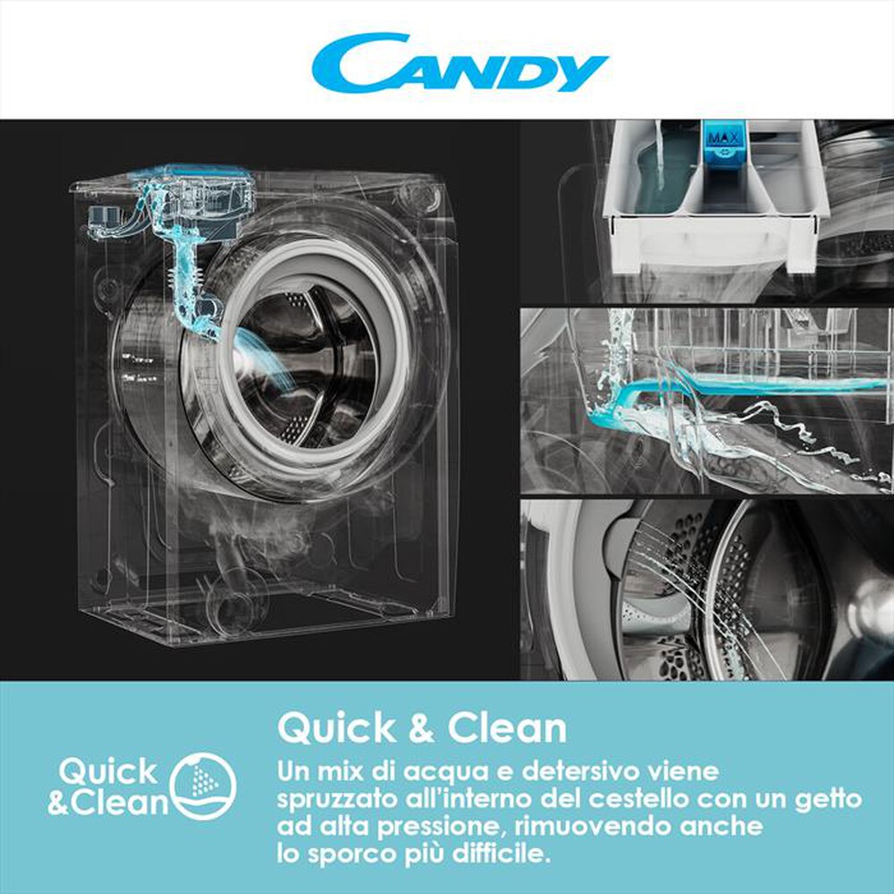 "CANDY - Lavatrice CSTG 272DE/1-11 7 Kg Classe F-Bianco"