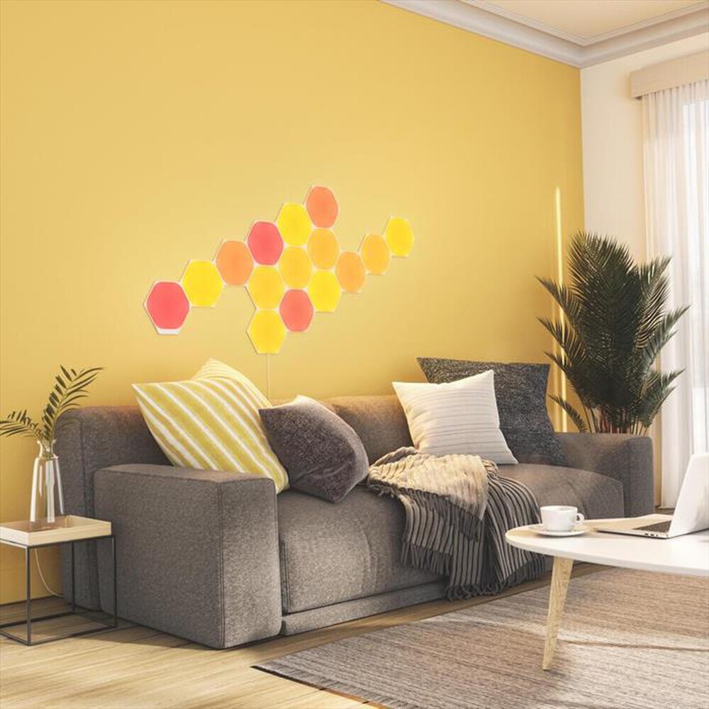 "NANOLEAF - NANOLEAF SHAPES SMARTER KIT - 15 ESAGONI LUMINOSI-WHITE"