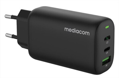 MEDIACOM - Caricatore rapido USB-C per notebook 65W MD-A140-Black