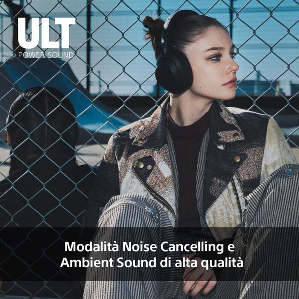 "SONY - Cuffie a padiglione chiuso WHULT900NH.CE7-Grigio Foresta"