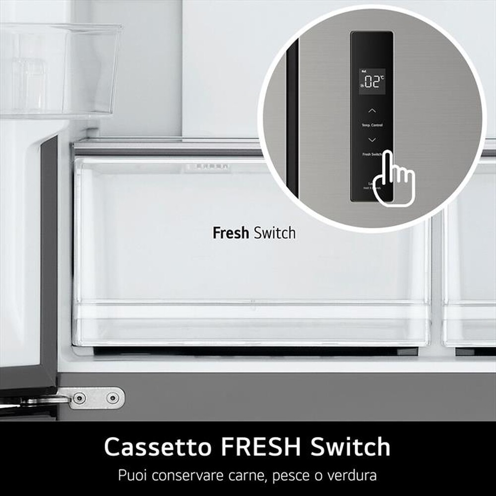 Immagine del prodotto LG - Frigorifero 4 porte GMM41MSBEM Classe E 474 lt