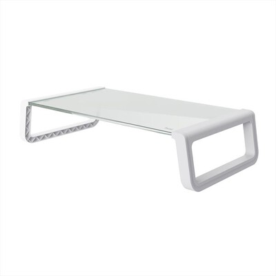 TRUST - Supporto per monitor MONTA GLASS MONITOR STAND-White