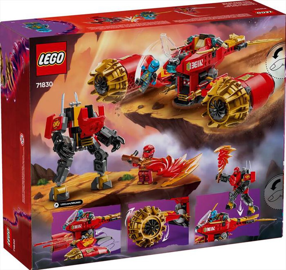 "LEGO - NINJAGO Mech Storm Rider di Kai - 71830-Multicolore"