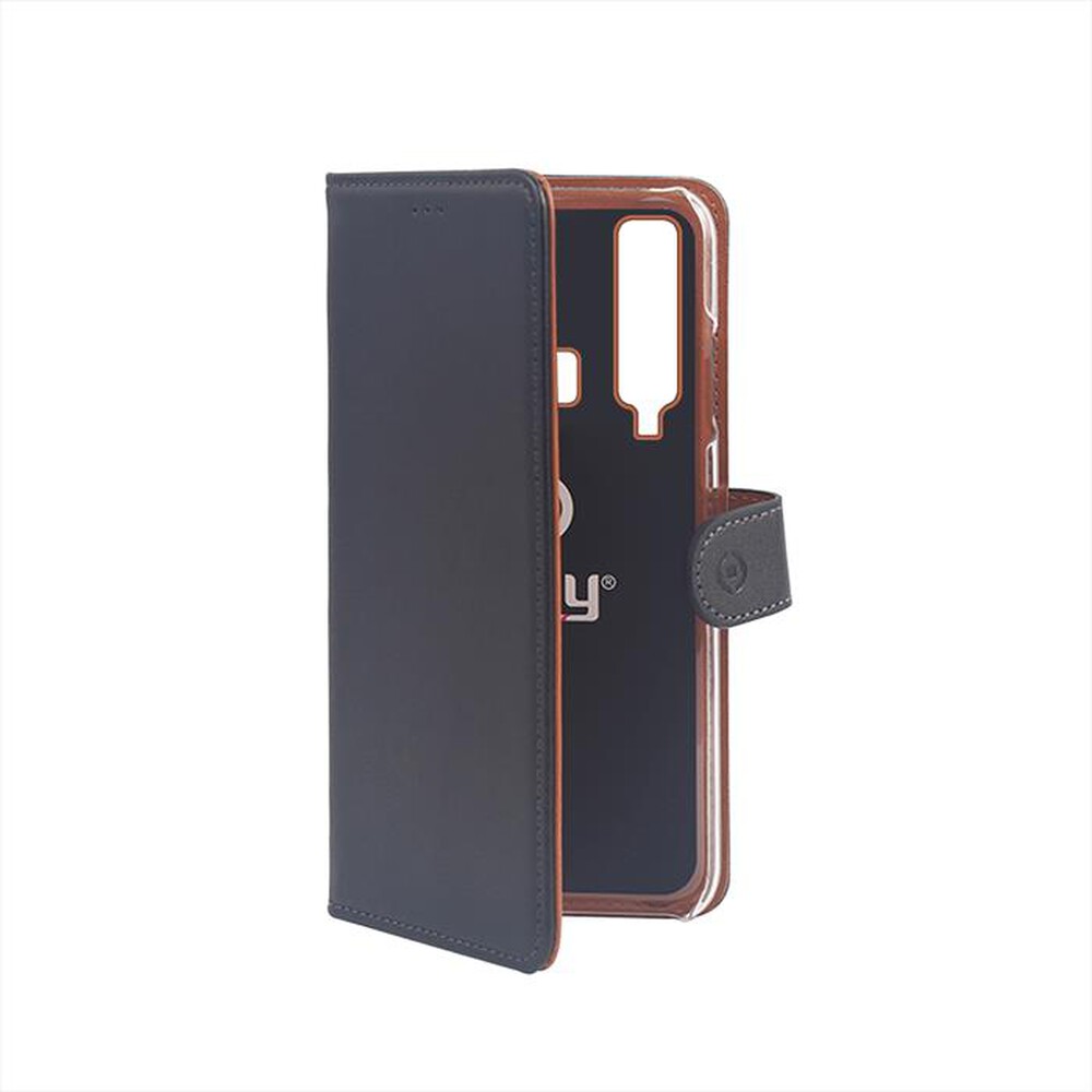 "CELLY - WALLY796 CUSTODIA PER GALAXY A9 (2018)-Nero/Similpelle"