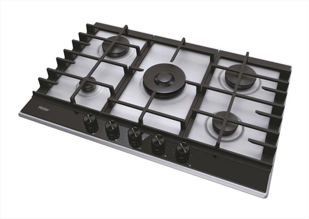 "HAIER - Piano cottura a gas HAHG7W5XH 74,5 cm-Acciaio inossidabile"