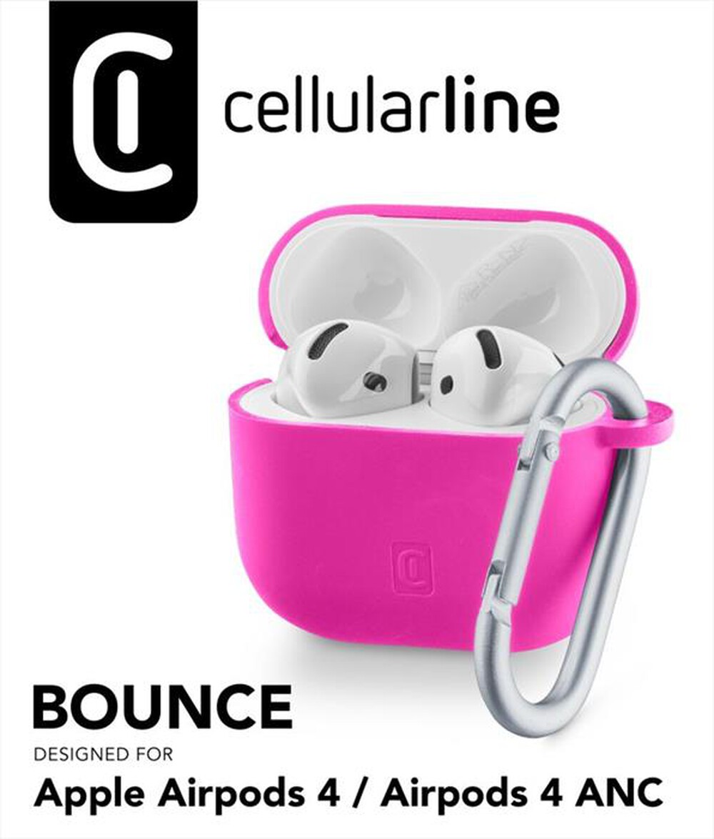 "CELLULARLINE - Custodia BOUNCE - AIRPODS 4/4 ANC-Pink"