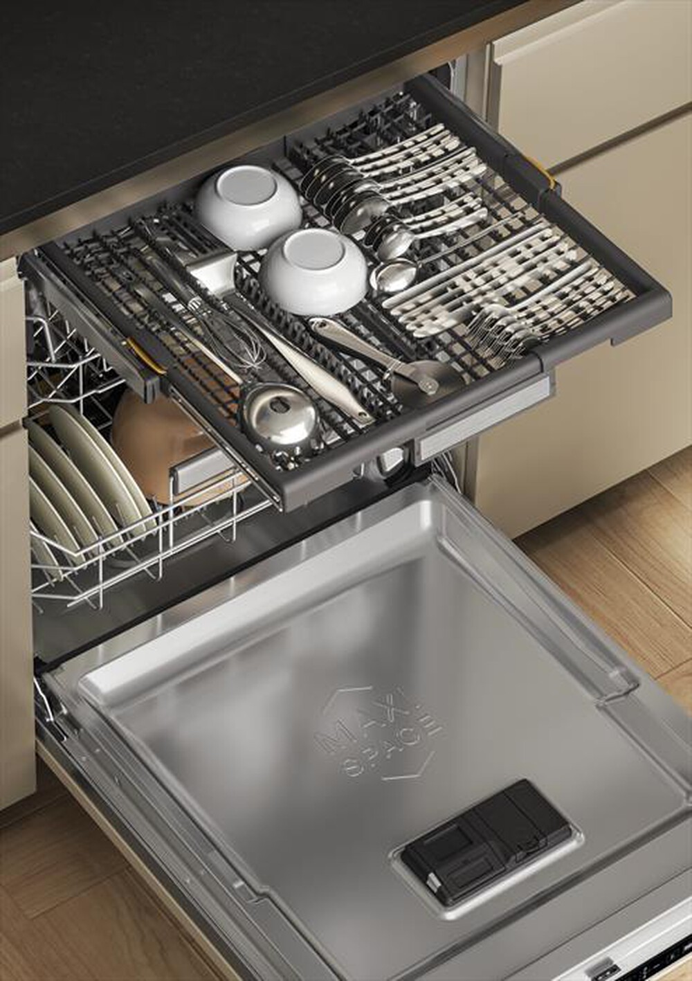 "WHIRLPOOL - Lavastoviglie MAXISPACE W7I HT58 T Classe B"