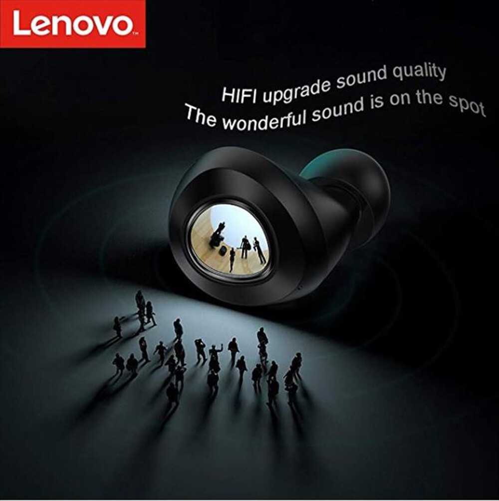 "LENOVO - CUFFIE A DOPPIO MICROFONO HT10-Nero"