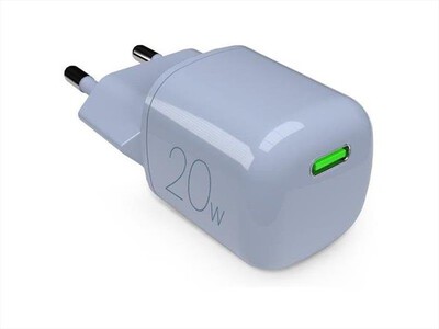 PURO - Caricabatterie da parete PUFCMTCUSBC20WGLBLUE-Blu