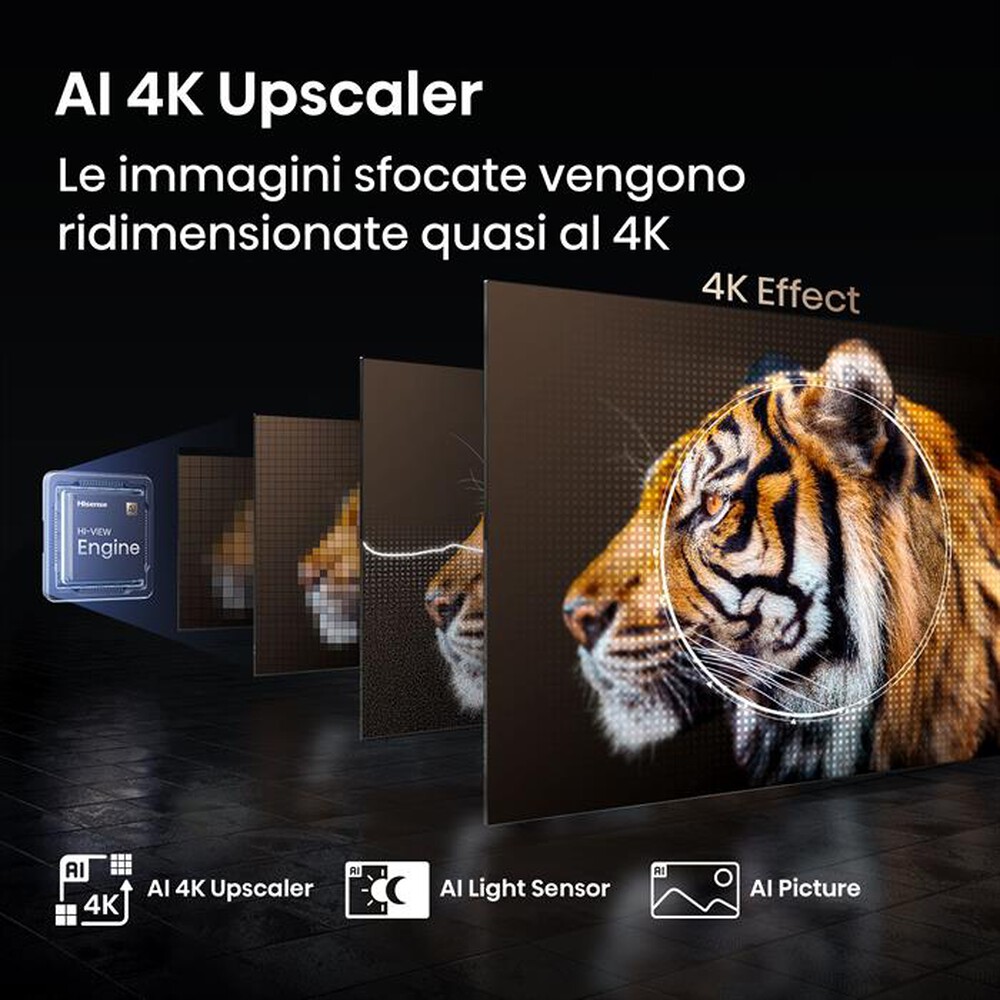 Immagine del prodotto HISENSE - Smart TV QLED UHD 4K 100" 100E7Q PRO-NERO
