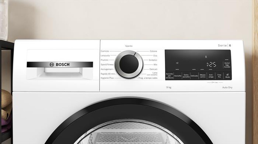 Immagine del prodotto BOSCH - Asciugatrice Serie 6 WQG243D9IT 9Kg Classe C-Bianco